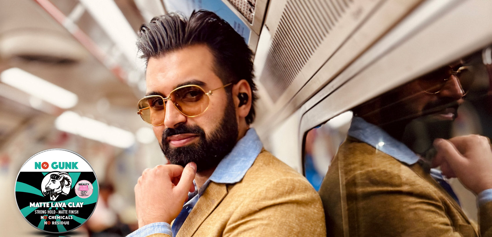 NO GUNK Natural Hair Styling Wax Clay Haircare Products For Men Funky Flex Cream Natural Hair Styling Cream Styling Funk Matte Lava Clay Organic Putty Gel Fibre Balm For Thin Thick Asian Wavy Straight Curly